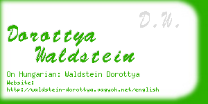 dorottya waldstein business card